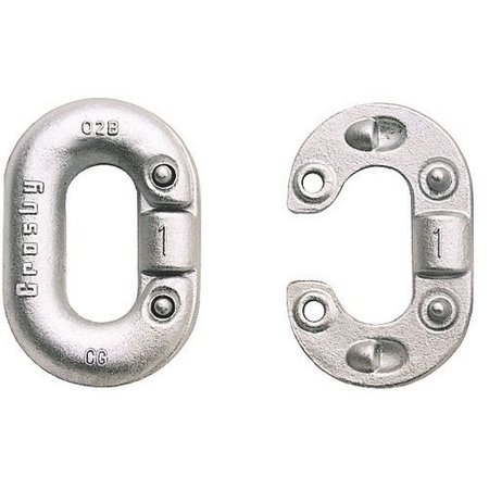 CROSBY Missing Link G335 Replacement Connecting Link, 34 Trade, 10250 lb Load, Forged Steel, Galvanized 1013254